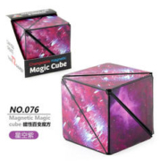 镘卡 3d立体几何磁性百变无限魔方 星空紫