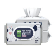 每宠 宠物湿巾猫咪狗狗专用80*3包护理除臭清洁擦手脚屁全身可用湿纸巾