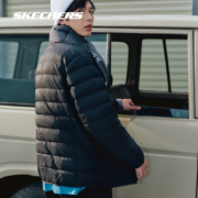 京东百亿补贴：斯凯奇（Skechers）立领羽绒服  P322M045-0018 碳黑