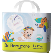 bc babycare纸尿裤Air呼吸裤bbc拉拉裤日用尿不湿新生儿尿片弱酸亲肤不闷屁屁 纸尿裤M码42片*2包