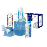 特仑苏 嗨MILK脱脂纯牛奶 梦幻盖 250mL*10盒*2件