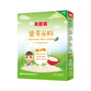 贝因美（Beingmate）婴幼儿含铁米粉宝宝婴标辅食原味营养零添加纯米糊绿色大米粉200g