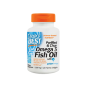 Doctor's Best多特倍斯70%Omega3高纯度无腥味深海鱼油软胶囊120粒Omega3成人 含DHA EPA 原装进口 金达威