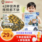 海狸先生 拌饭海苔碎芝麻拌饭料儿童包饭团寿司食材烤海苔 有鱼有肉拌饭110g*1袋（10小包）