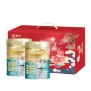 plus会员：蒙牛铂金装 中老年益生菌高钙富硒奶粉800g*2罐龙年礼盒装