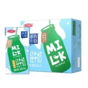 PLUS会员、概率券：三元 小方白脱脂纯牛奶 200ml*24盒*2件