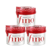 日本Fino透润美容液发膜护发素护色柔顺修复受损干枯毛躁230g*3罐