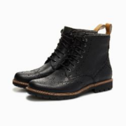 20点：Clarks 其乐 冬季保暖男靴工装风系带舒适百搭马丁靴男靴