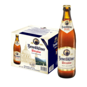 百帝王（Benediktiner）小麦白啤酒 修道院 500ml*12瓶 整箱装 德国原装进口