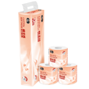 京东百亿补贴：洁柔卷纸棉柔感4层120g12卷 有芯卷筒纸 提装
