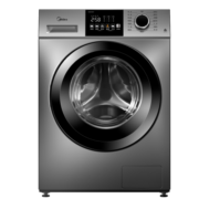美的（Midea）滚筒洗衣机全自动 V33 除菌净螨 变频电机 智能家电 筒自洁 简尚系列 超薄款 10公斤 MG100V33WY