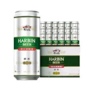哈尔滨新鲜听装啤酒醇爽9度500ml*18听
