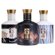 沱牌 舍得新艺术家金标52度100ml*3浓香型白酒礼盒