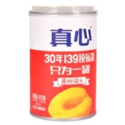 PLUS会员：真心 水果罐头 对开黄桃罐头 425g*3罐 铁罐