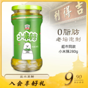 plus会员:吉得利 泡椒 小米辣 泡酸辣椒野山椒 凤爪拌饭拌面下饭酱菜 280g+凑单