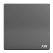 ABB开关面板 一开单控单开单控开关 轩致系列 灰色 AF127-G