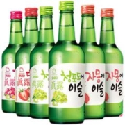 真露 韩国进口真露烧酒360ml*6瓶整箱装青葡萄味果味酒低度酒