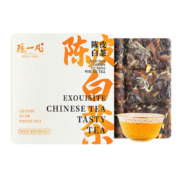 京东百亿补贴:陈一凡 新会陈皮白茶 茶叶2017年福鼎老寿眉白茶 便携小方片礼盒装30g