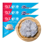 京东百亿补贴:宽达 鲜虾滑 150g*3 虾肉含量95%
