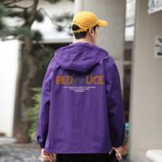 JEANSWEST 真维斯 春秋款男装休闲帅气上衣宽松版潮流户外时尚百搭连帽外套