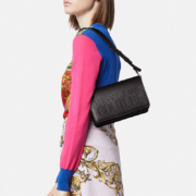 范思哲Versace Jeans Couture女士LOGO镂空背提包 72VA4BB1-ZS189