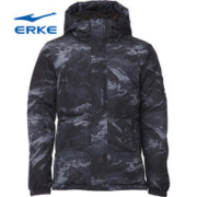 ERKE 鸿星尔克 冬灰鸭绒羽绒服防风加厚加棉户外保暖男款外套