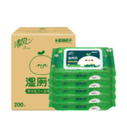 京东PLUS：Breeze 清风 IP系列 长草颜团子 湿厕纸 40片5包（200*135mm）