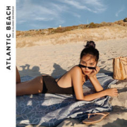 ATLANTIC BEACH 泡温泉度假连体泳衣女遮肚显瘦性感吊带辣妹泳装夏