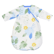 良良（liangliang）婴儿睡袋儿童夏季薄款纱布睡袋 宝宝护肚子防踢被 抑菌防螨 涂鸦蓝·春夏款（前4后2） XL（建议参考身高95-105CM）