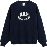 京东百亿补贴：Gap 盖璞 男女装LOGO仿羊羔绒廓形卫衣 762596