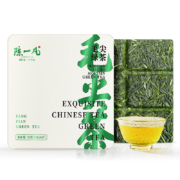 京东百亿补贴：陈一凡毛尖绿茶 茶叶2023年明前一级春茶 便携小方片礼盒装30g