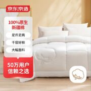 某东京造 100%天然新疆棉花被 冬季厚被6斤1.5*2m