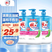 雕牌 全效丝瓜洗洁精 1kg*3瓶