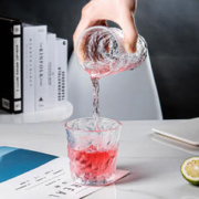 LOVWISH 乐唯诗 NERVISHI）冰川纹玻璃茶杯家用水杯加厚威士忌酒杯果汁牛奶咖啡杯冰纹杯 冰纹杯 无规格