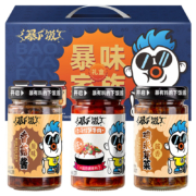 PLUS会员：吉香居 暴下饭礼盒  辣椒酱 牛肉酱 香菇酱 200g*3瓶*2件