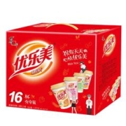 u.loveit 优乐美 喜之郎优乐美奶茶椰果味80g×16杯4种口味（赠300ml杯子）