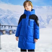 雪中飞 工装风长款保暖儿童外套