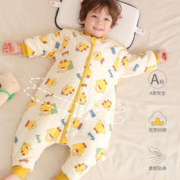 贞喜气 儿童睡袋宝宝防踢服新生幼儿防踢被神器秋冬加厚 小黄鸭 110/XL码适合105-125