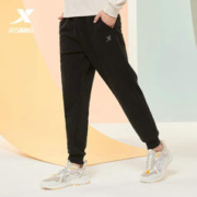 XTEP 特步 运动裤男长裤冬季加绒男裤冬季保暖裤子宽松束脚男士休闲长裤