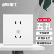家装季：fdd 国际电工 五孔插座 10A