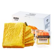 来伊份 原切南瓜吐司750g 手撕面包零食点心早餐零食营养 箱装