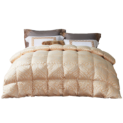 罗莱家纺 尊·御臻享 95%白鹅绒波兰进口羽绒被冬被子1200g 220*250cm