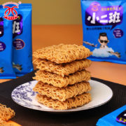 plus会员、概率券：华夏百分 小二班干吃香脆面烤翅味48包