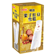 明治（meiji）栗子红豆雪糕 62g*6支 彩盒装（新旧包装随机发货）