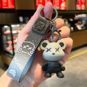 猛速 钥匙套 渐变熊+手绳挂扣