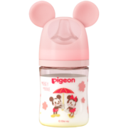 贝亲（Pigeon）迪士尼 第3代 玻璃彩绘奶瓶160ml（SS号）樱花雨 0个月以上 AA229