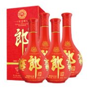 LANGJIU 郎酒 53度红花郎（10）酱香型高档白酒500ml*4瓶组套过年宴请送礼