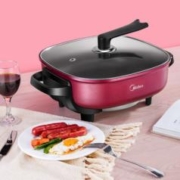 Midea 美的 电火锅专用锅多用途锅 6L大容量可煎烤LHN30D