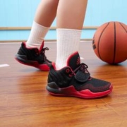 adidas 阿迪达斯 Deep Threat男儿童秋冬中高帮魔术贴篮球鞋