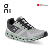 On昂跑 Cloudrunner 全新缓震支撑男款路跑鞋 Alloy/Moss 合金灰/苔藓绿 40.5